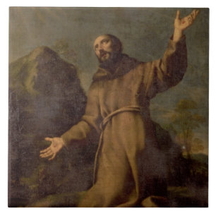 St Francis que recebe os Stigmata