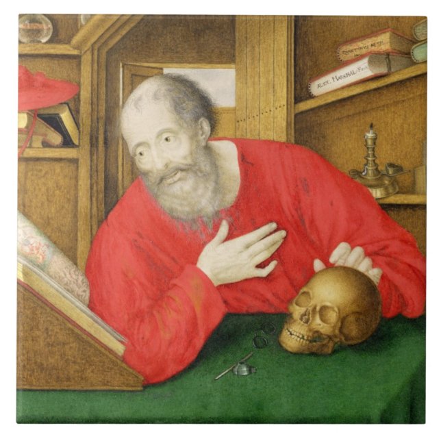 St Jerome em seu estudo, 1650 (bodycolour e w/c (Frente)