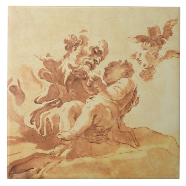 St Joseph adorador a criança do cristo (caneta, (Frente)