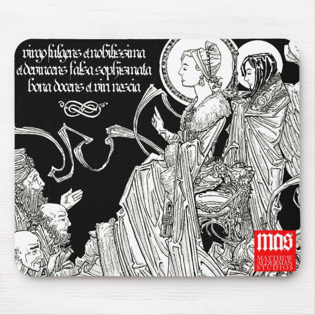 St. Katherine de Alexandria Mousepad (Frente)