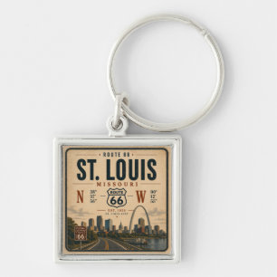 St Louis Rota 66 Chaveiro