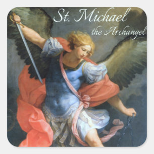 St Michael as etiquetas do arcanjo