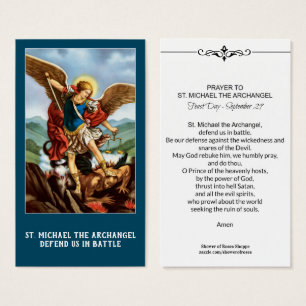St Michael o cartão santamente da oração do