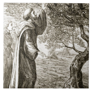 St. O Columba muda a fruta amarga no doce, de