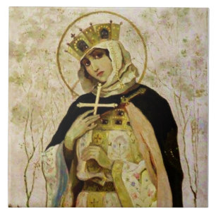“St Olga” por Mikhail Nesterov