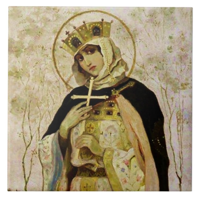“St Olga” por Mikhail Nesterov (Frente)