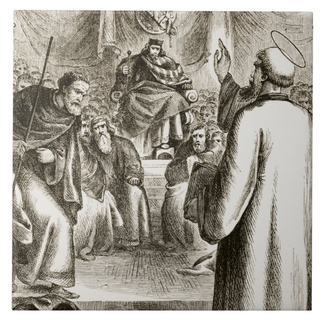 St Patrick que preaching em Tara, 'do Trias Thu (Frente)