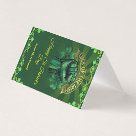 St. Patrick’s Day Luck of the Irish Fist Shamrock 