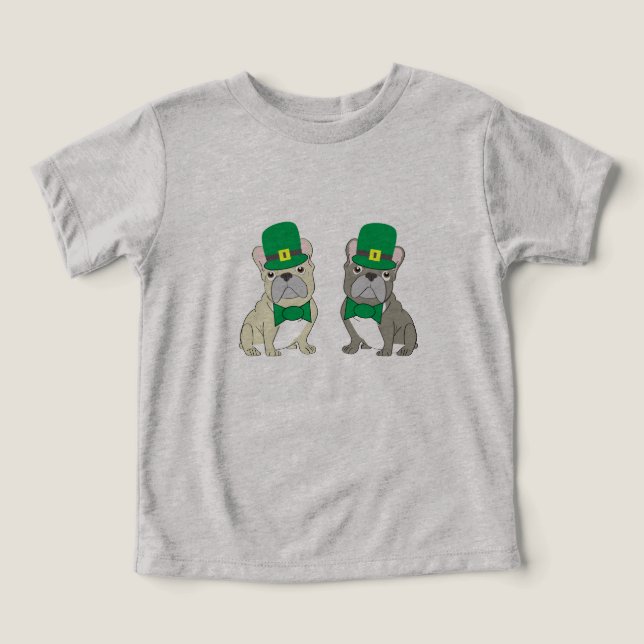 St. Patricks Bulldogues Franceses (Design frontal)
