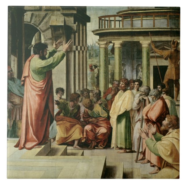 St Paul que Preaching em Atenas (desenhos animados (Frente)