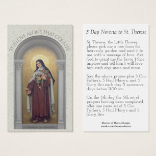 St. Therese do cartão santamente de Jesus Lisieux
