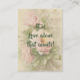 St. Therese do cartão santamente dos rosas das