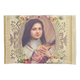 St. Therese o crucifixo pequeno dos rosas da flor