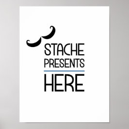 Stache apresenta aqui o Poster de sinal de festa