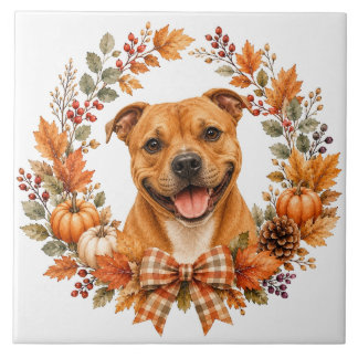 Staffordshire Bull Terrier Outono