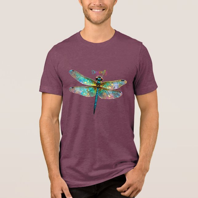 Stained Glass Colorful Dragonfly (Frente)