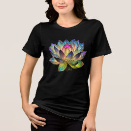Stained Glass Colorful Lotus Flower