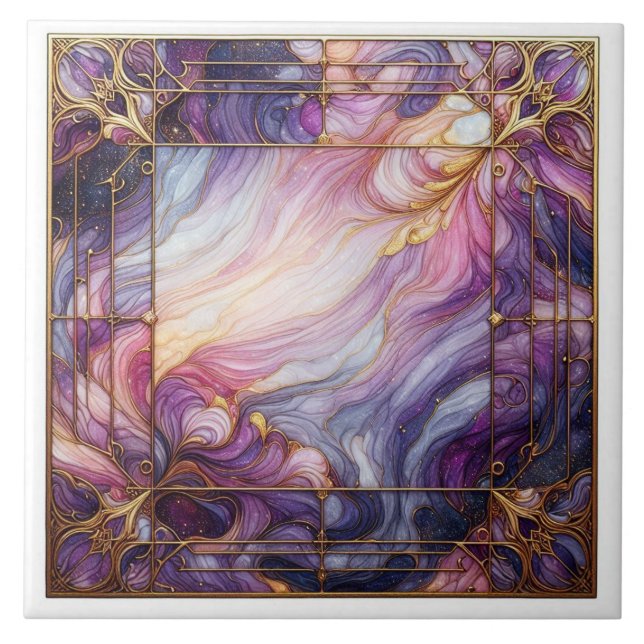 Stained glass purple (Frente)