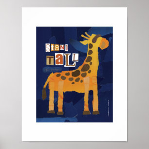 Stand Tall Giraffe Impressão