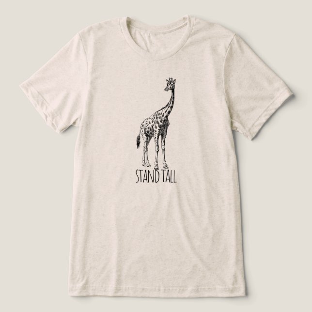 Stand Tall Graceful Giraffe (Design frontal)