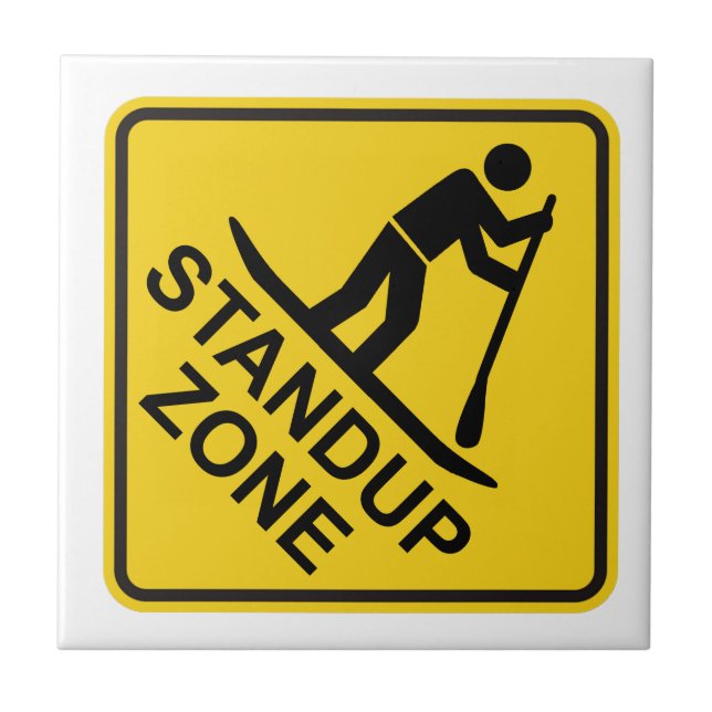 Standup Paddleboard Zone Road Sign (Frente)