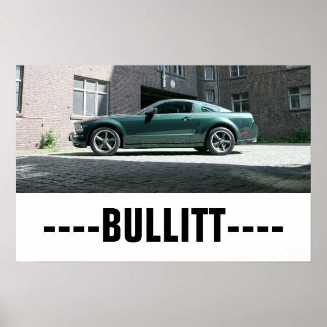 Stang Bullitt Poster - BULLITT- (Frente)