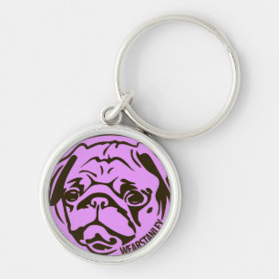 Stanley o chaveiro do rosa do pug