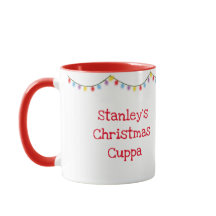 Stanley Sloth personalizou a caneca de Natal