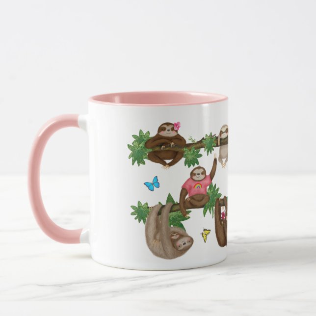 Stanley Sloth rosa "desfrutando de uma caneca preg (Esquerda)