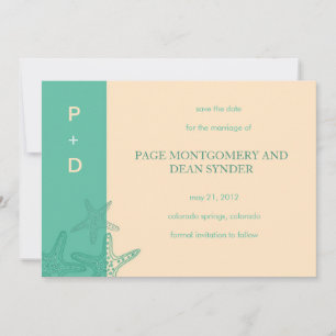 Star Fishes - cartões salve a data