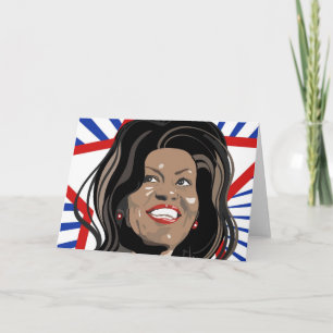 Star Michelle Obama - Cartão de Saudação