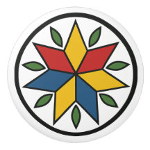 Star Pennsylvania - Símbolo Hex Holandês Cerâmico