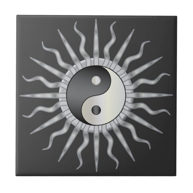 Starburst preto Yin Yang (Frente)