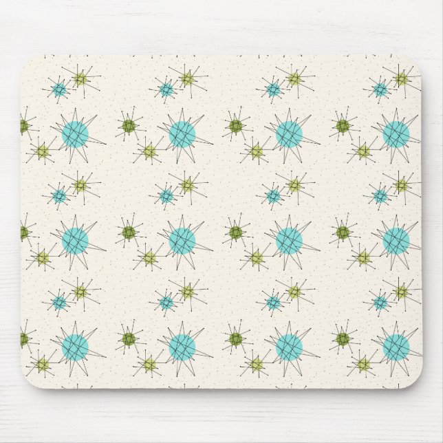 Starbursts atômico icónico Mousepad (Frente)