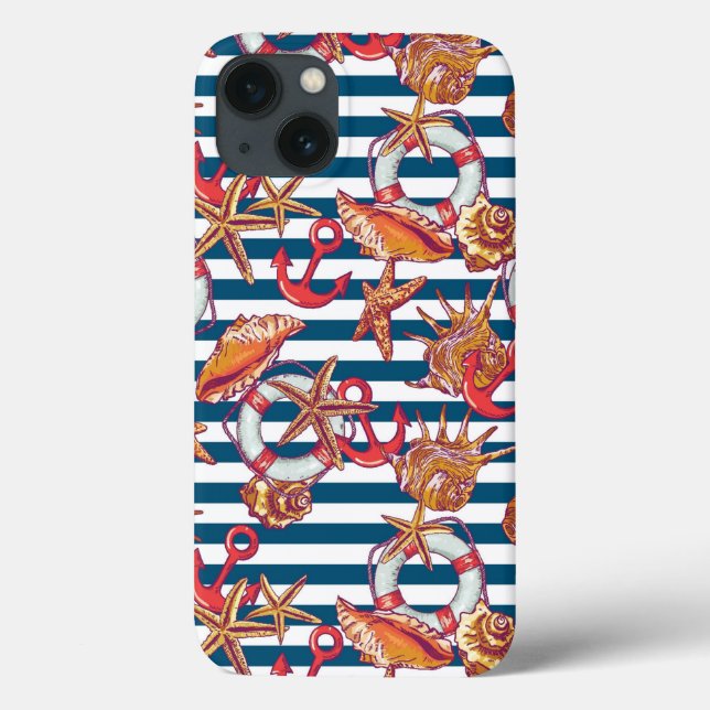Starfish And Stripes Pattern (Verso)