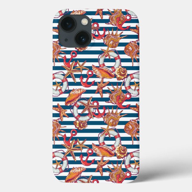 Starfish And Stripes Pattern (Verso)
