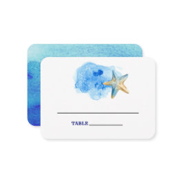 Starfish Beach | Cartões de Mesa de Casamento à Ma