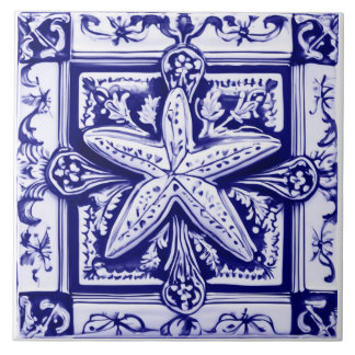 Starfish Blue e White Sea Star Ocean Beach House