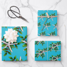 Starfish branco na Holly Christmas Aqua