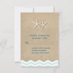 Starfish Chevron RSVP