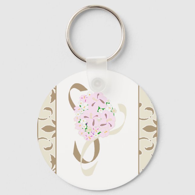 Starfish, Cinza Branca, Favor Damask Chaveiro (Frente)