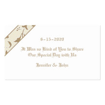 Starfish, Cinza Branca, Marca de Favor de Casament