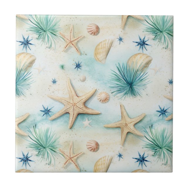 Starfish Elegante - Decor Costeiro, Inspirado pelo (Frente)