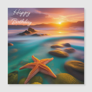 Starfish na praia no Dawn