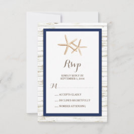 Starfish Whitewash Wood Beach Casamento RSVP