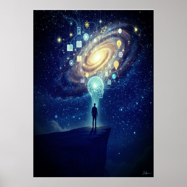 Stargazer Cosmic Poster - Aumente seu espaço (Frente)