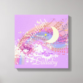Starlight Lullaby Colorida Splash Canvas Estreita