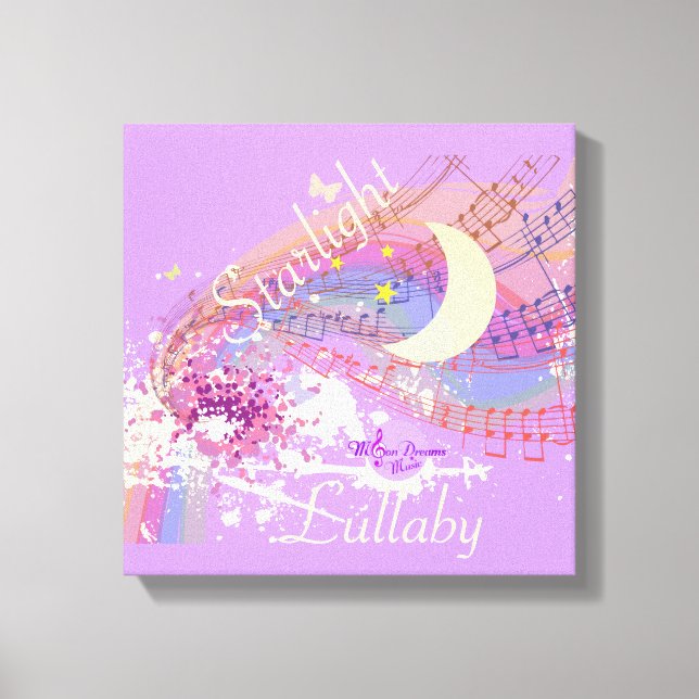 Starlight Lullaby Colorida Splash Canvas Estreita (Frente)