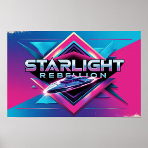 Starlight Rebelge Retro Pop Cultura Poster