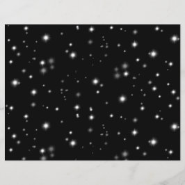 Starlight Sparkles Black and White Stars